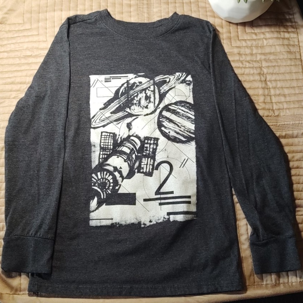 Grey Planetary Long sleeve Shirt